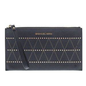 Michael Kors Black Studded Wristlet